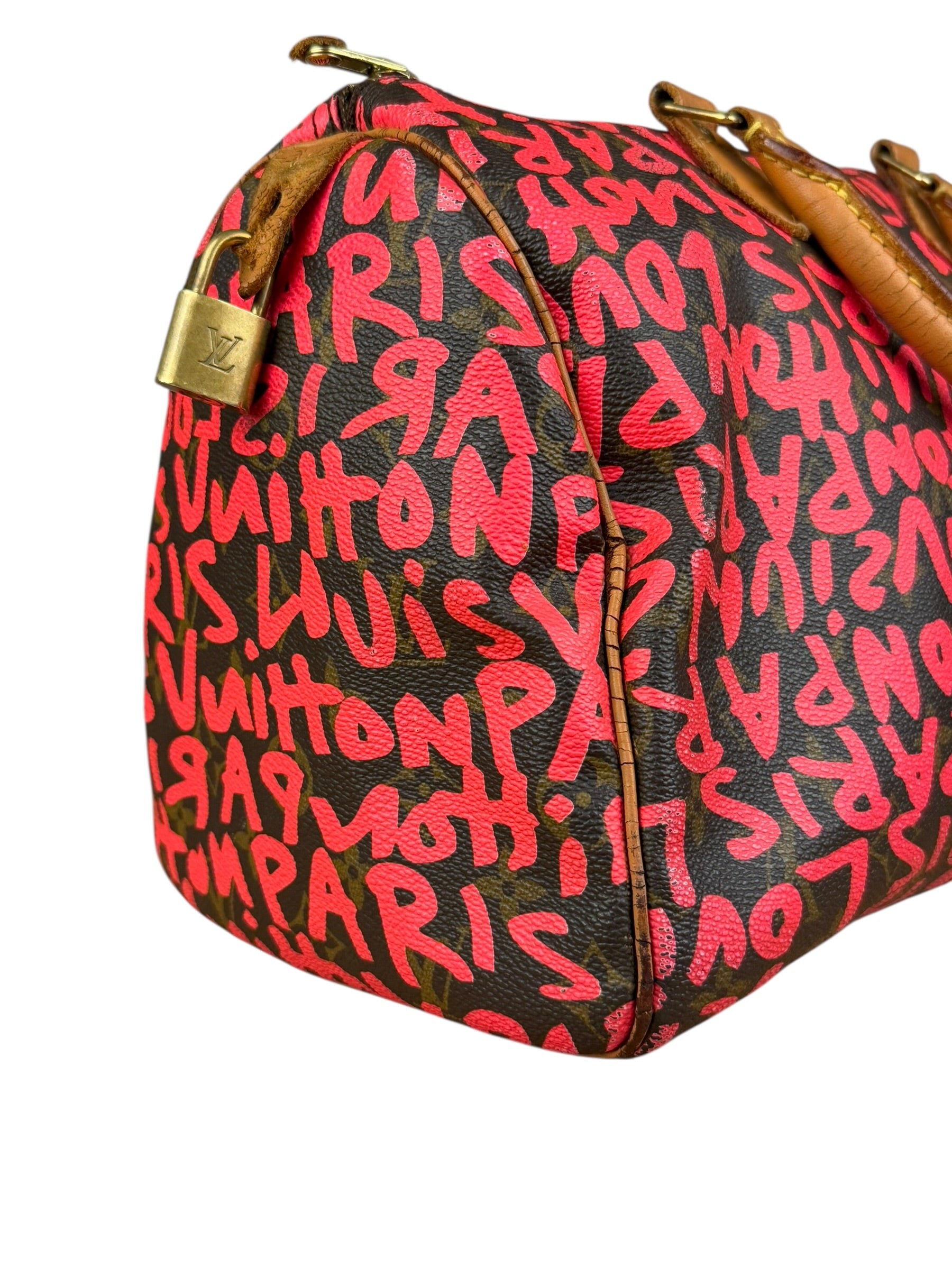 Louis Vuitton x Stephen Sprouse Graffiti Speedy 30 Pink