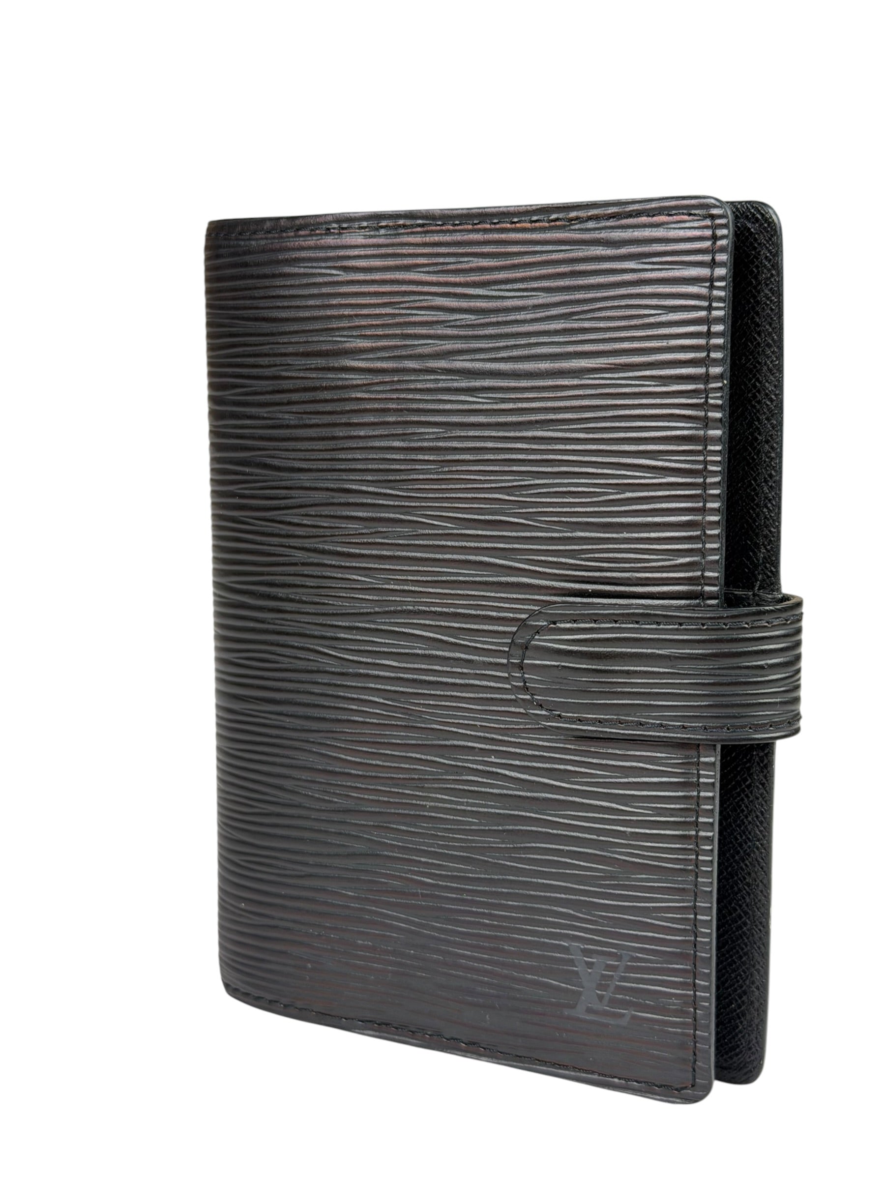 Louis Vuitton Black EPI Leather Agenda MM