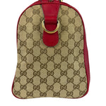 Gucci Beige/Red Leather GG Joy Boston Two-Way Bag