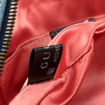 Gucci Blue Denim GG Marmont Pearl Camera Bag