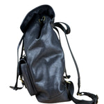 Coach black Leather Backpack
