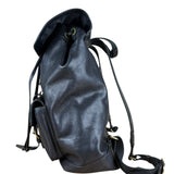 Coach black Leather Backpack