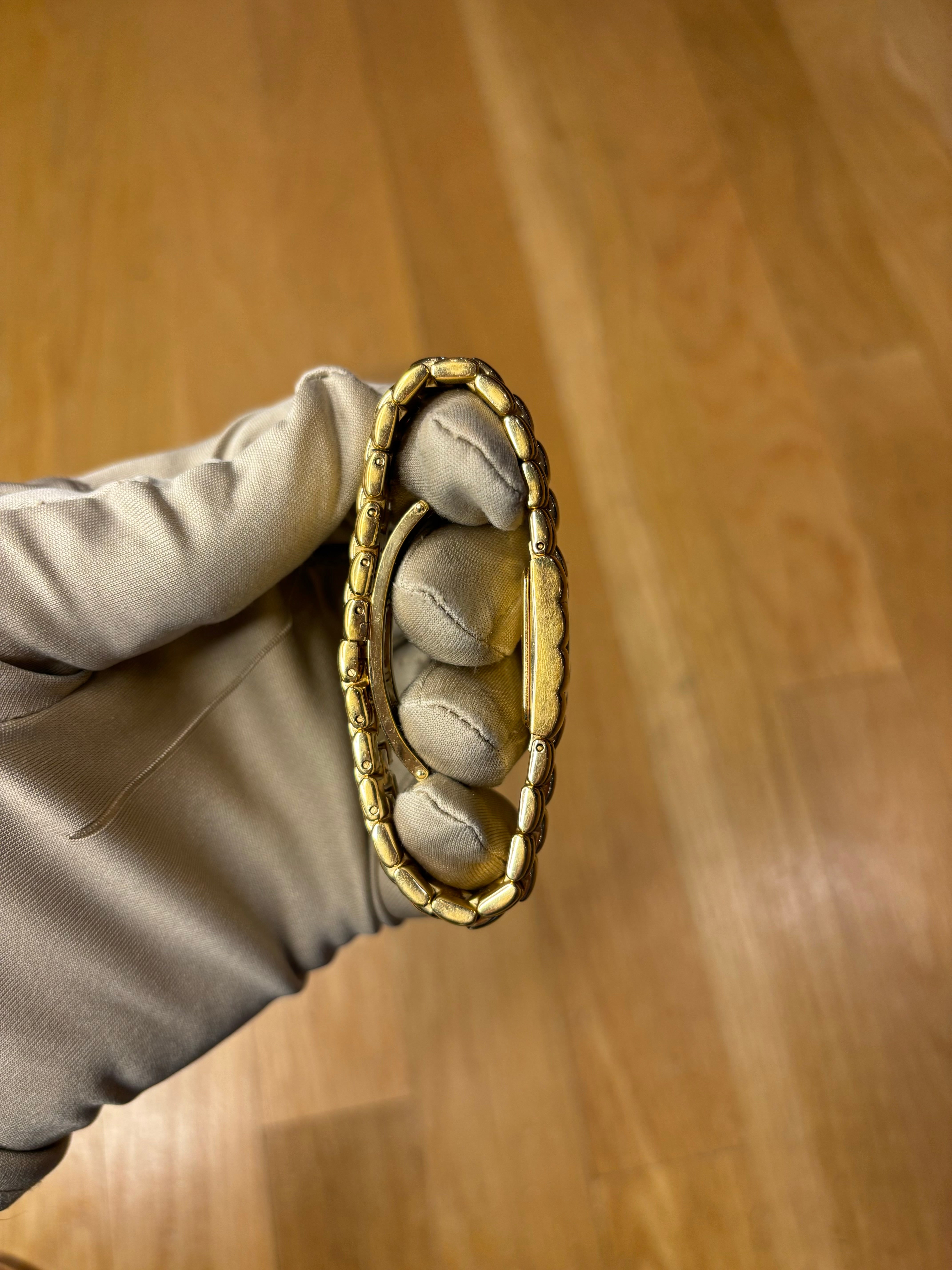 Fendi Gold Plated Rectangular Champagne Dial