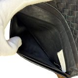 Bottega Veneta Black Intercciato Long Wallet