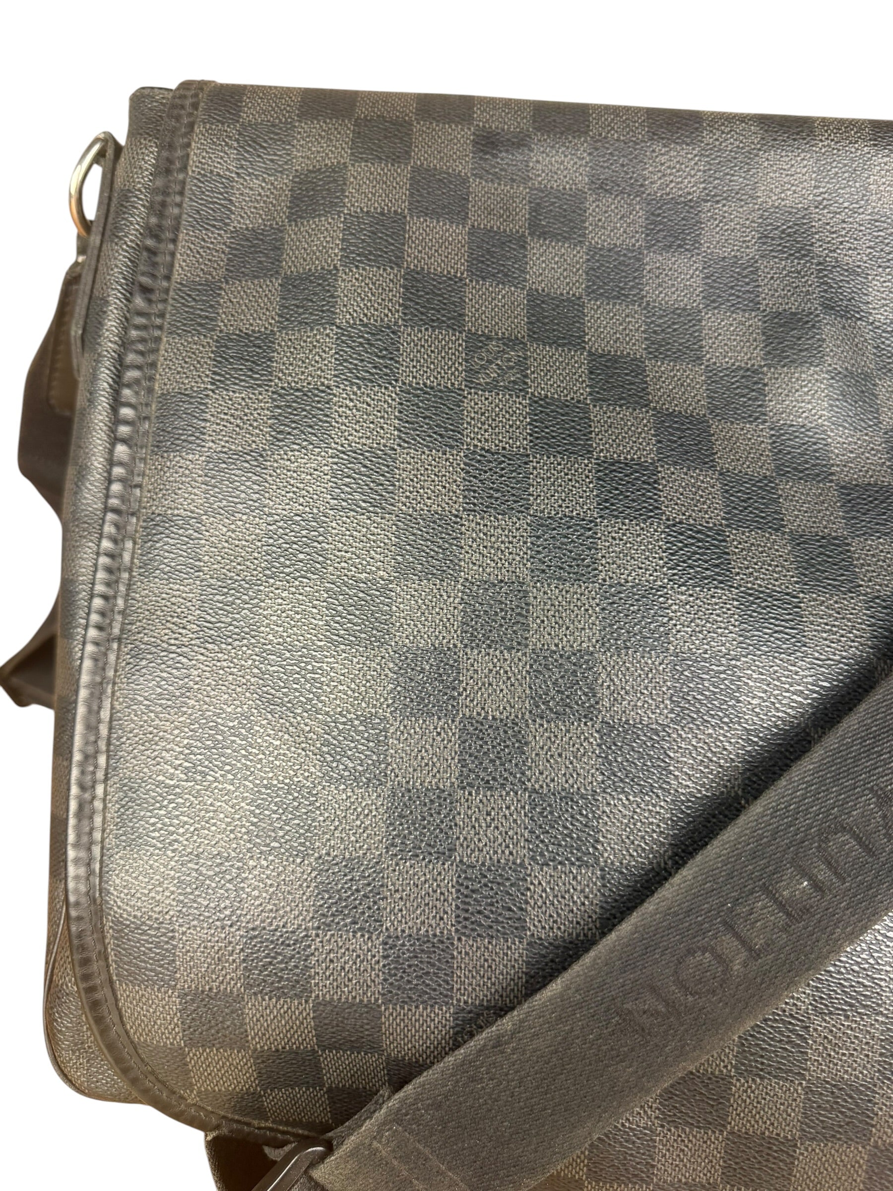 Louis Vuitton Leather Daniel Damier Graphite Messenger Bag
