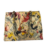 Chanel Multicolor Graffiti Coated Canvas Tote