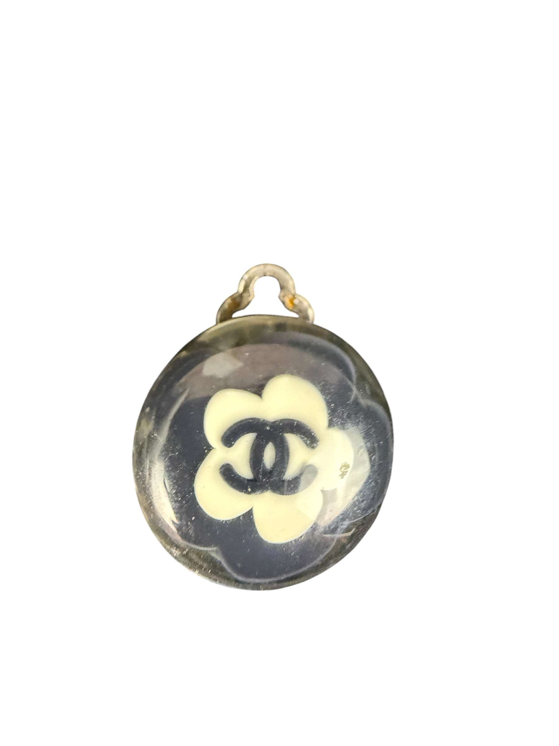 Chanel Spring Clear Resin Ball Clip-On Earrings 04S 2004