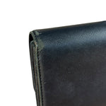 Vivienne Westwood Black Leather Emblem Long Wallet