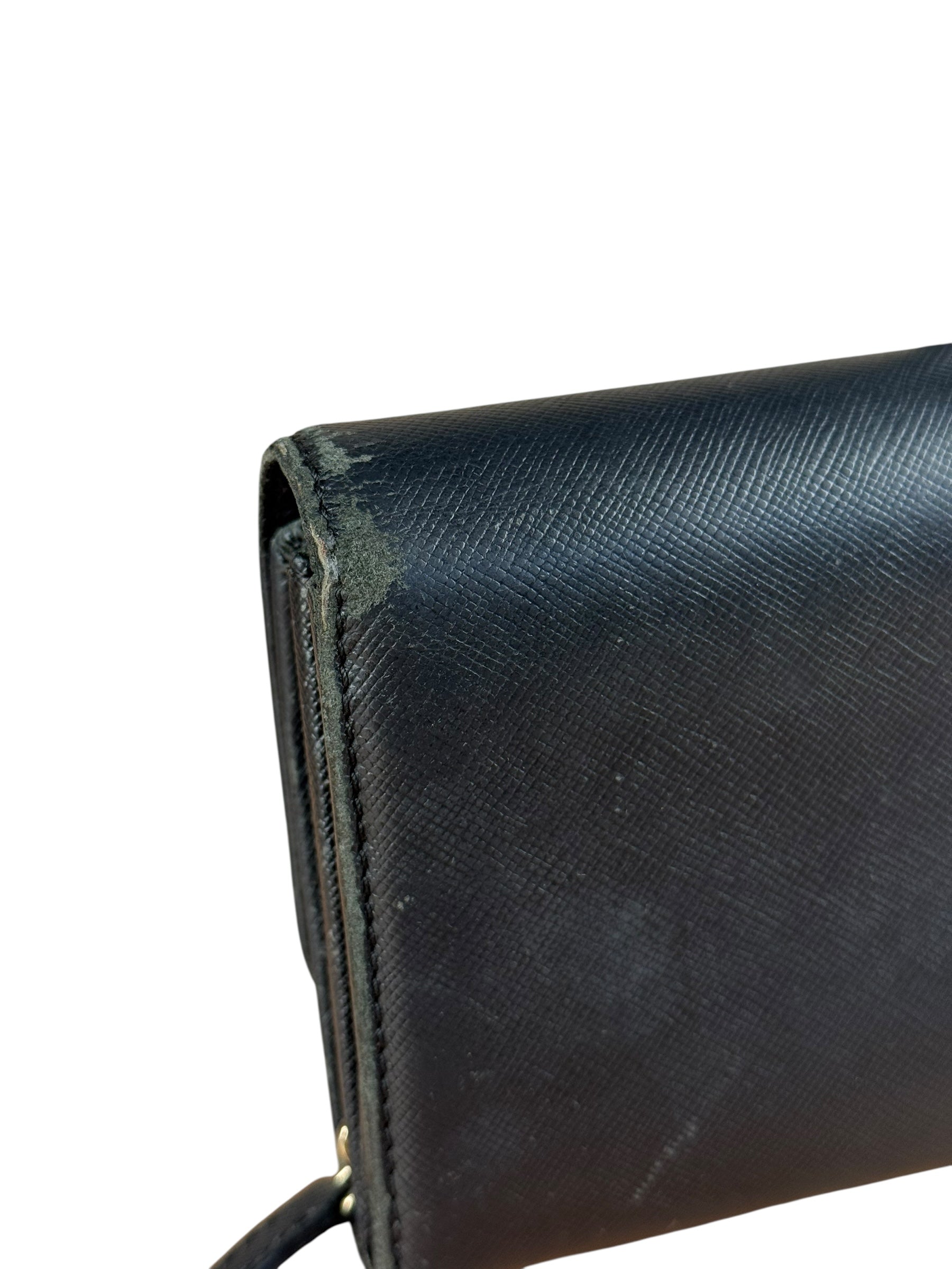 Vivienne Westwood Black Leather Emblem Long Wallet