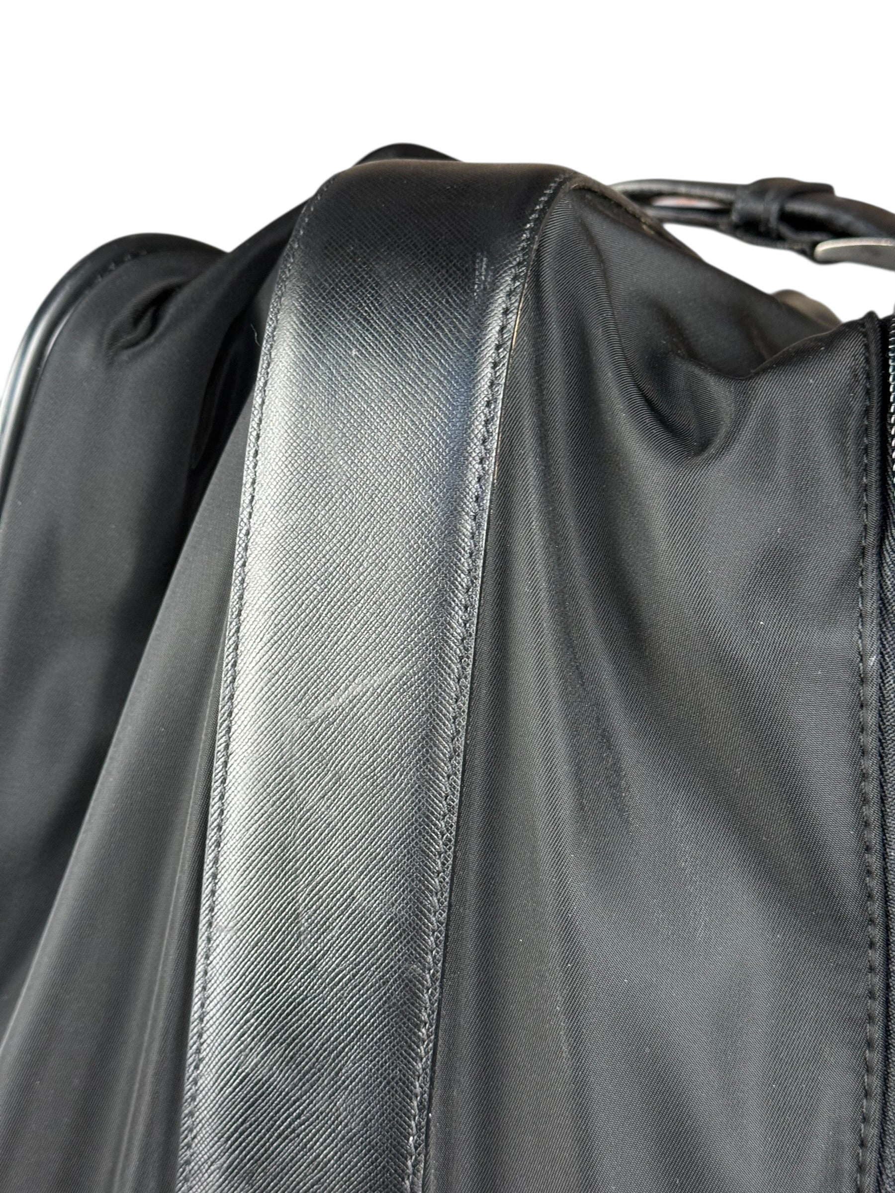 Prada Nylon Saffiano Travel Suitcase