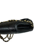 Chanel Black Caviar Quilted Card Holder 2019