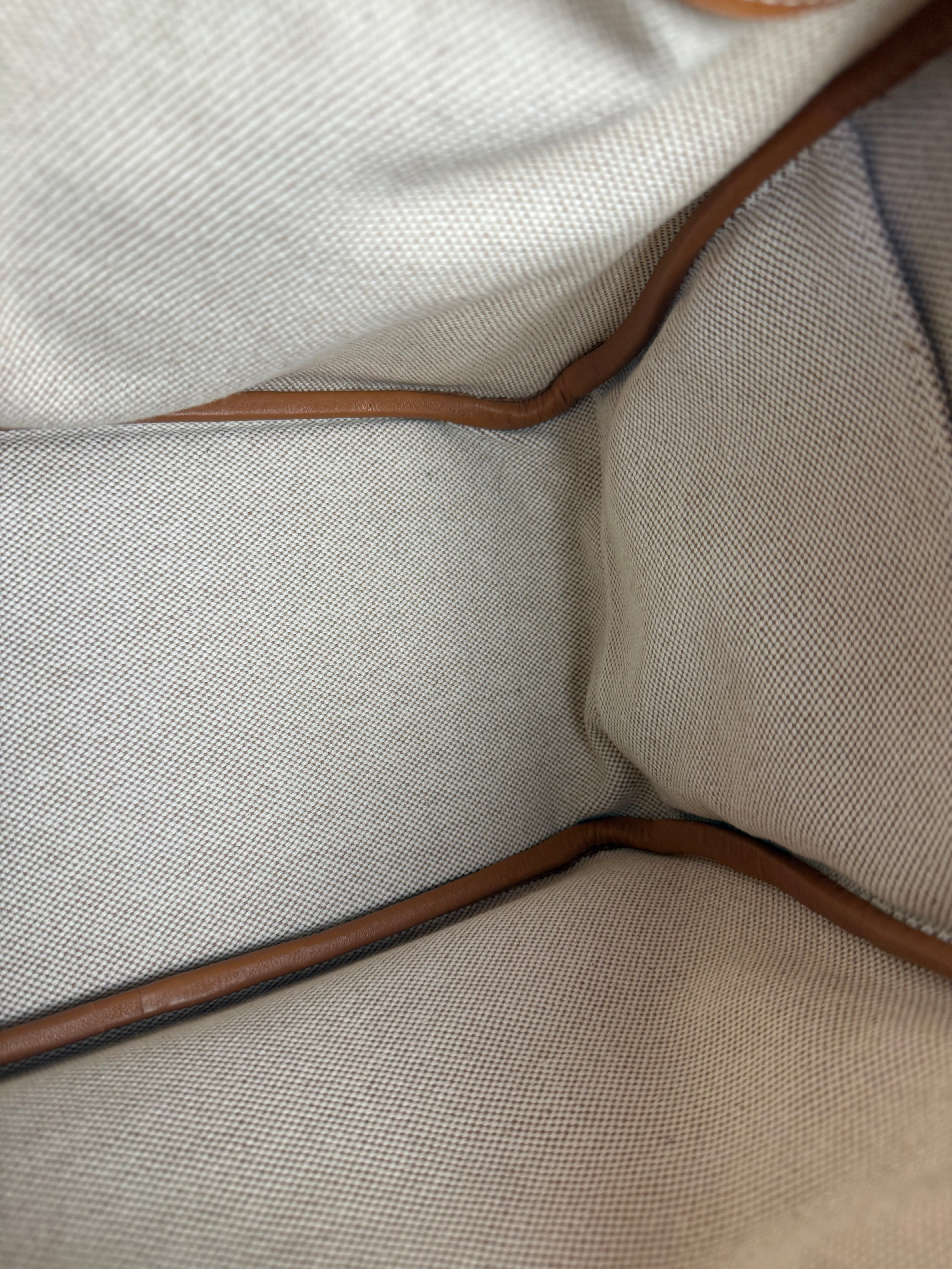Hermes Toile Swift Canvas/Leather Lindy 30 Beige/Brown 2007
