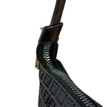 Fendi Vintage Black FF Print Pochette