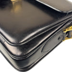 Celine Vintage Black Leather Shoulder Bag