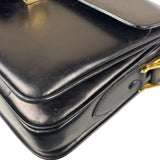Celine Vintage Black Leather Shoulder Bag