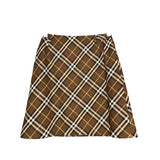 Burberry Vintage Brown Nova Check Skirt