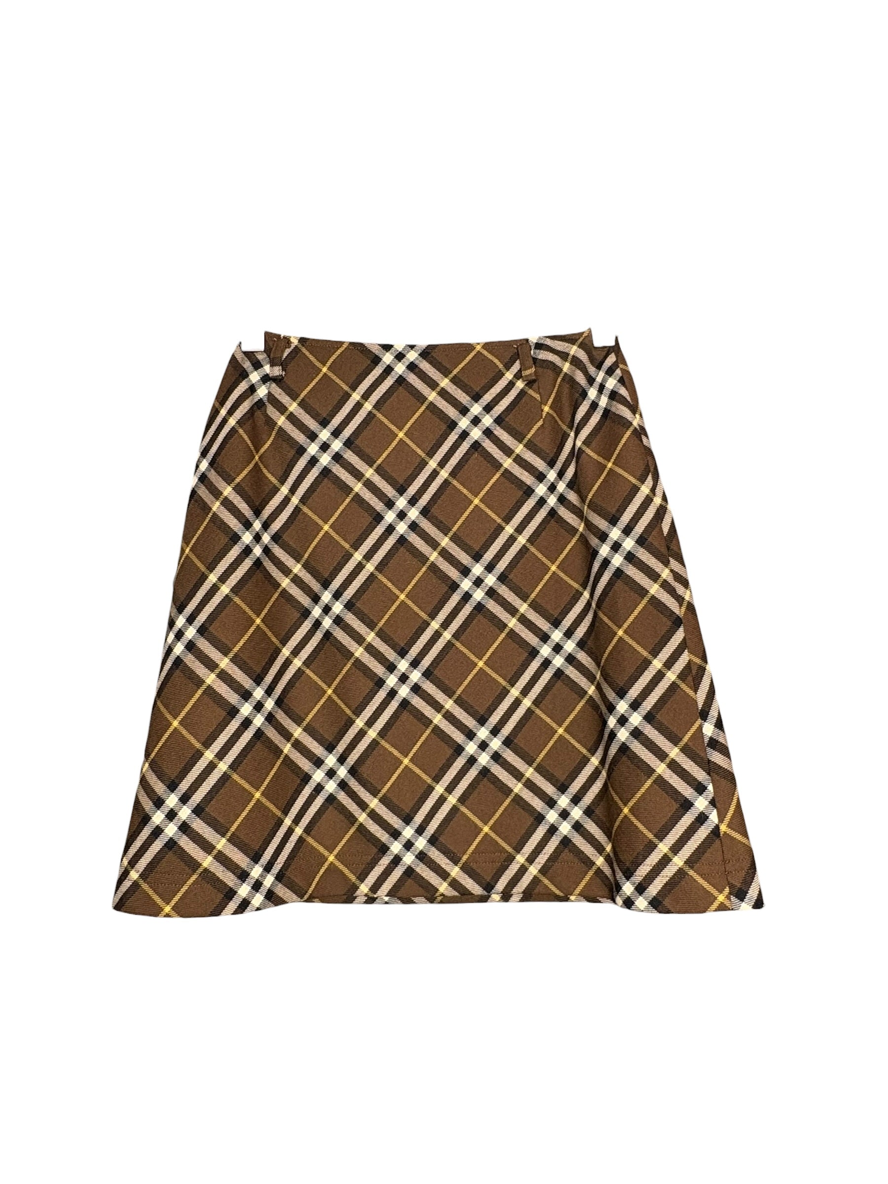 Burberry Vintage Brown Nova Check Skirt