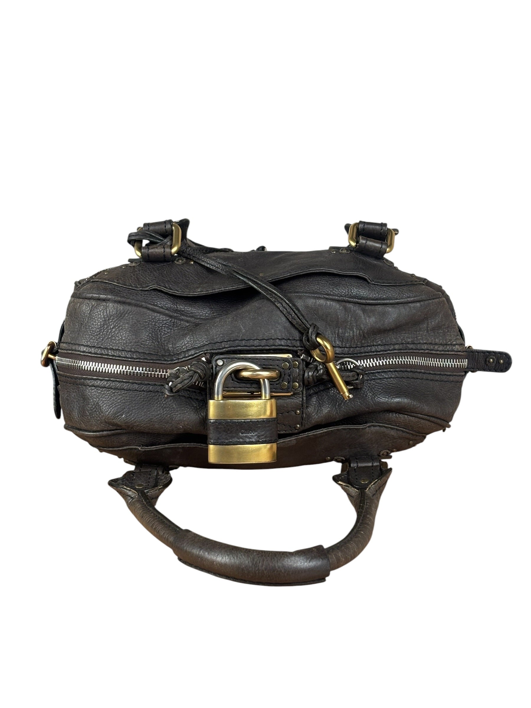Chloe Brown Leather Paddington Shoulder Bag