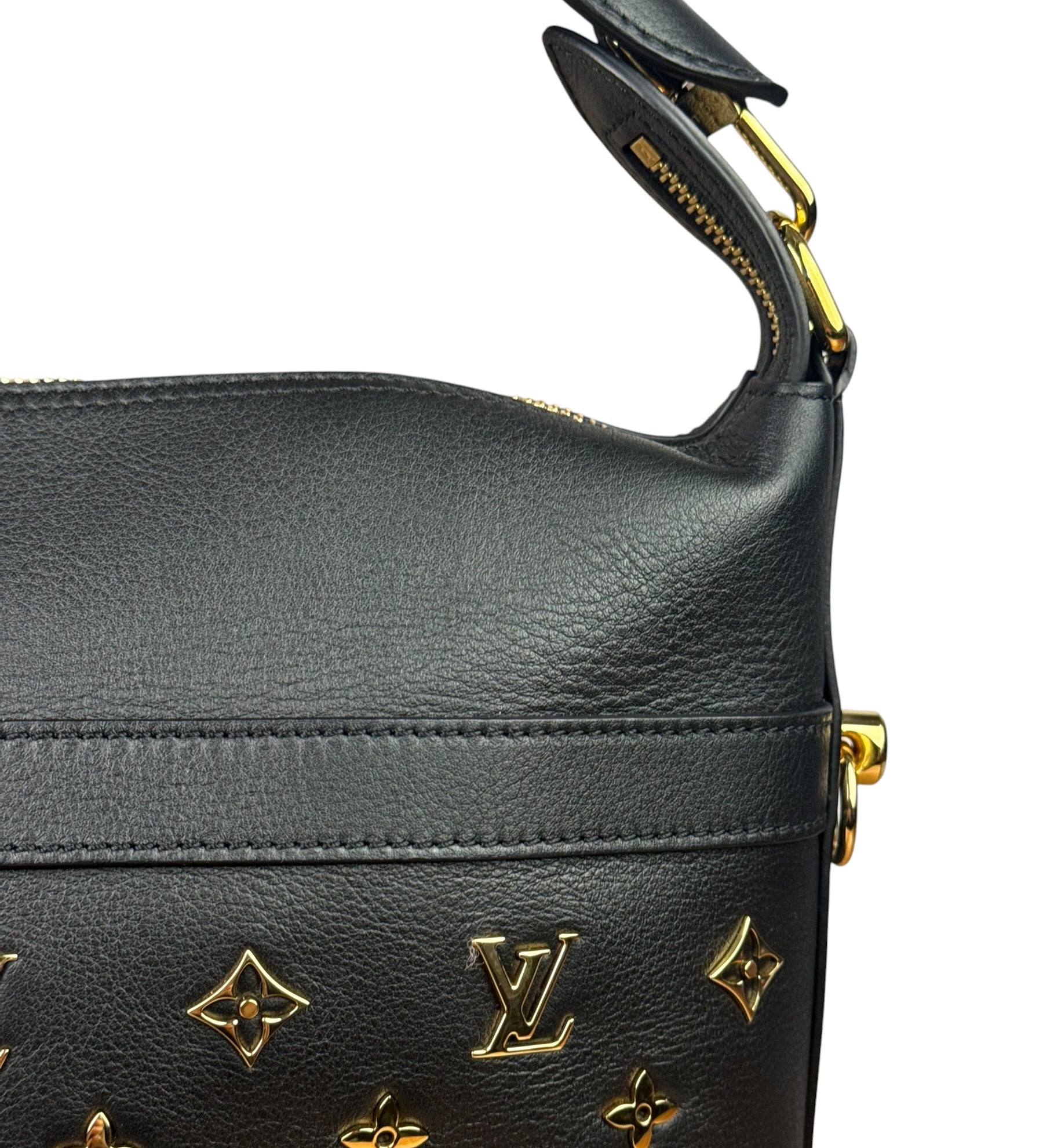Louis Vuitton Black Leather Cruiser Handbag