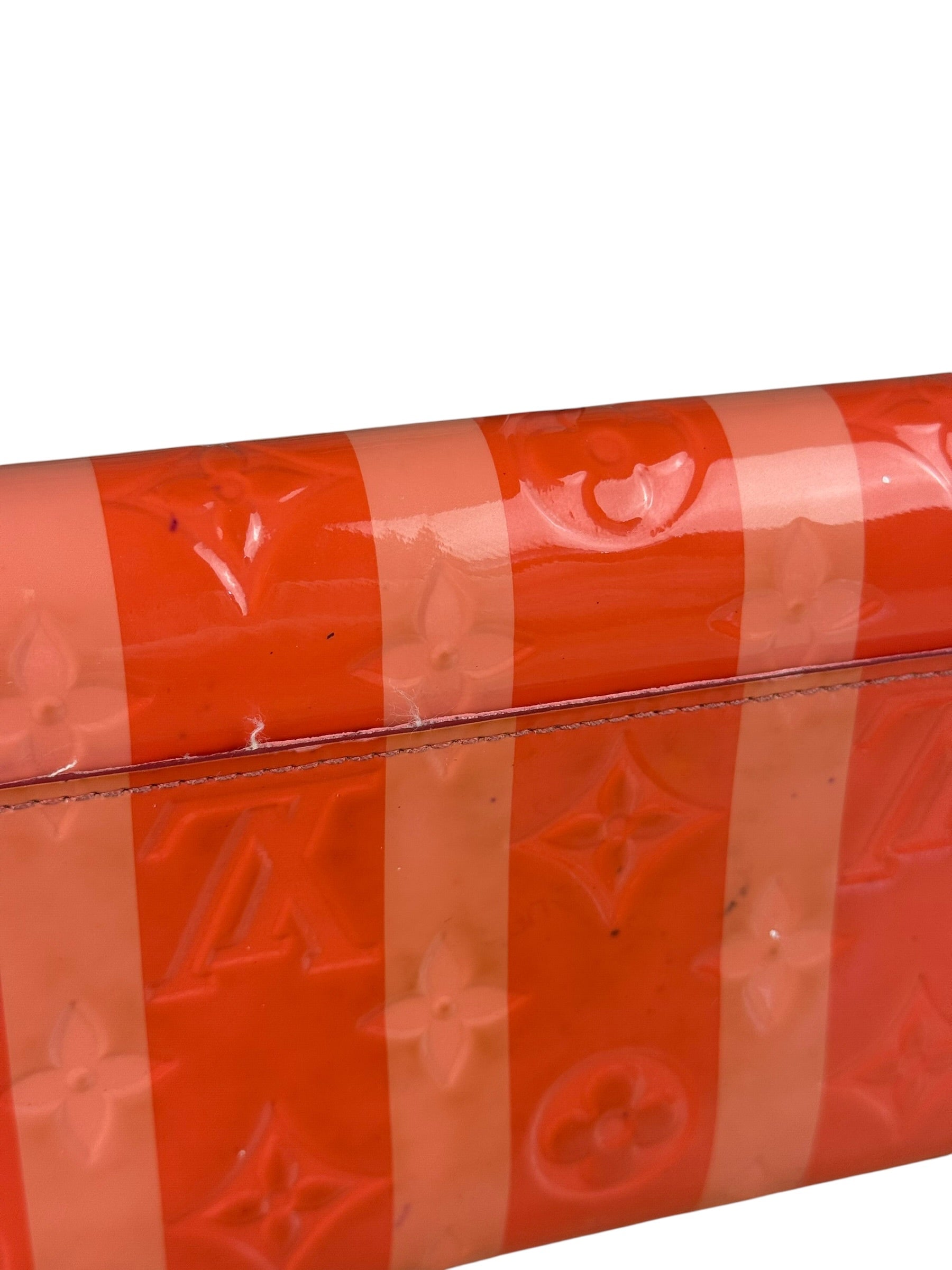 Louis Vuitton Monogram Vernis Striped Long Wallet