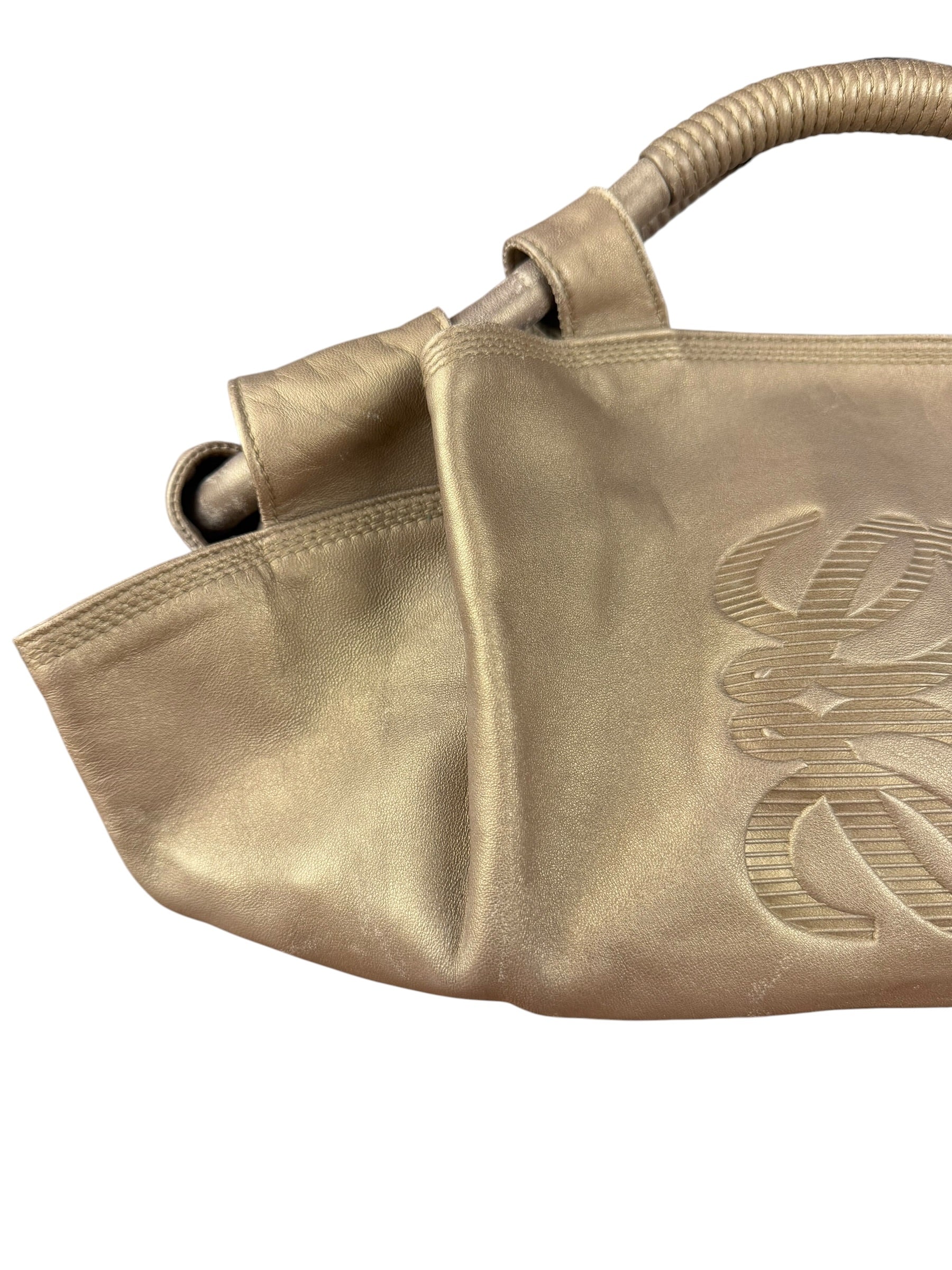 Loewe Vintage Gold Nappa Aire Hobo/Tote Bag