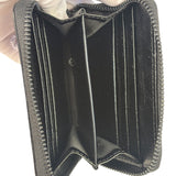 Off-White Black Leather Jitney Cash Inside Zip Wallet