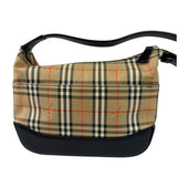 Burberry Haymarket Check Shadow Horse Canvas Shoulder Bag