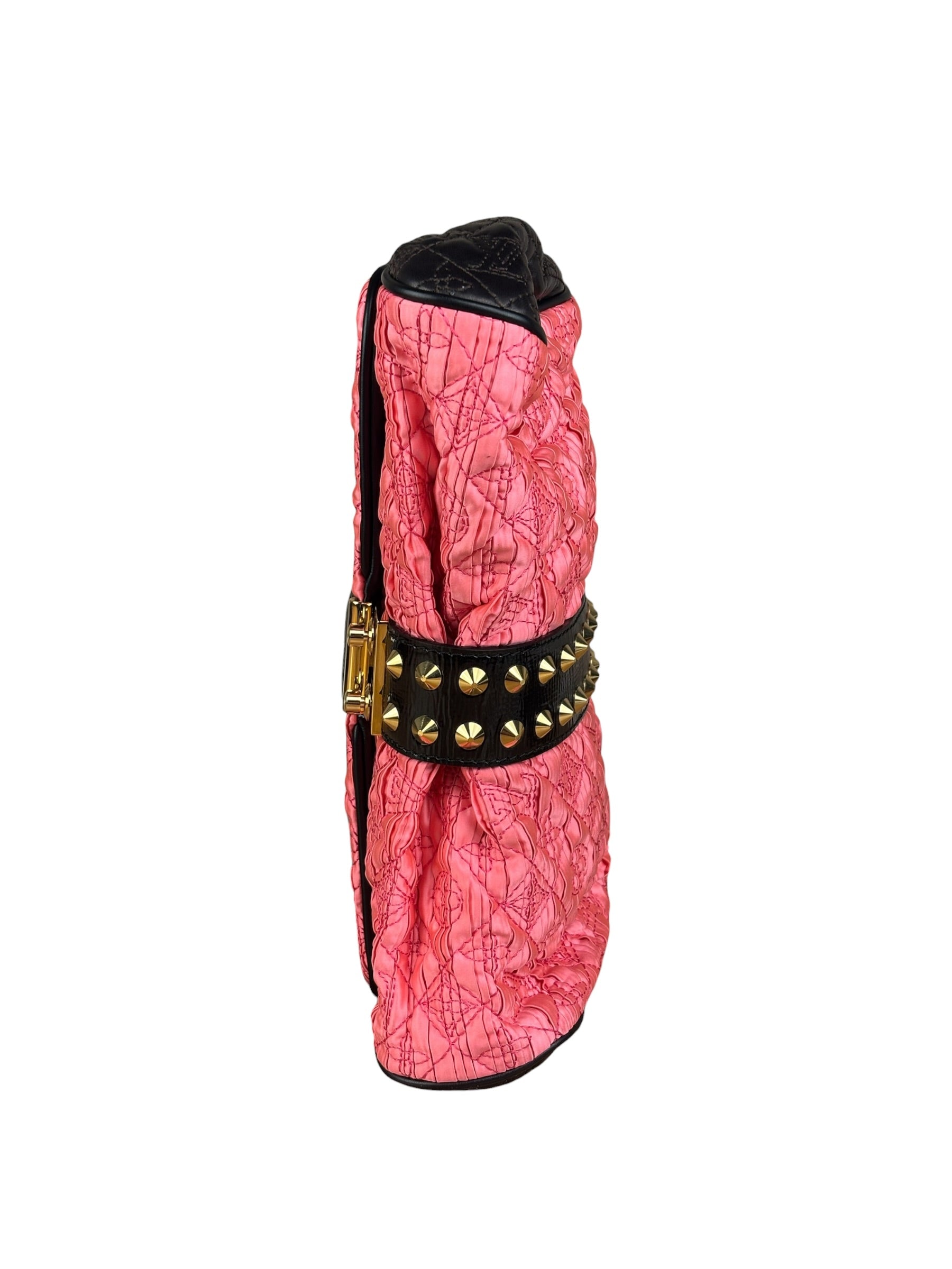 Louis Vuitton Limited Edition Bunny Pink Leather Monogram Coquette Clutch