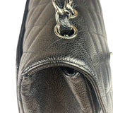 Chanel Black Caviar Quilted Flap Large Flap Bag 2006