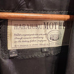 Harajuku Mother Black Leather Coat