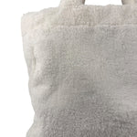 Prada White Terry Cloth Spugna Tote Bag