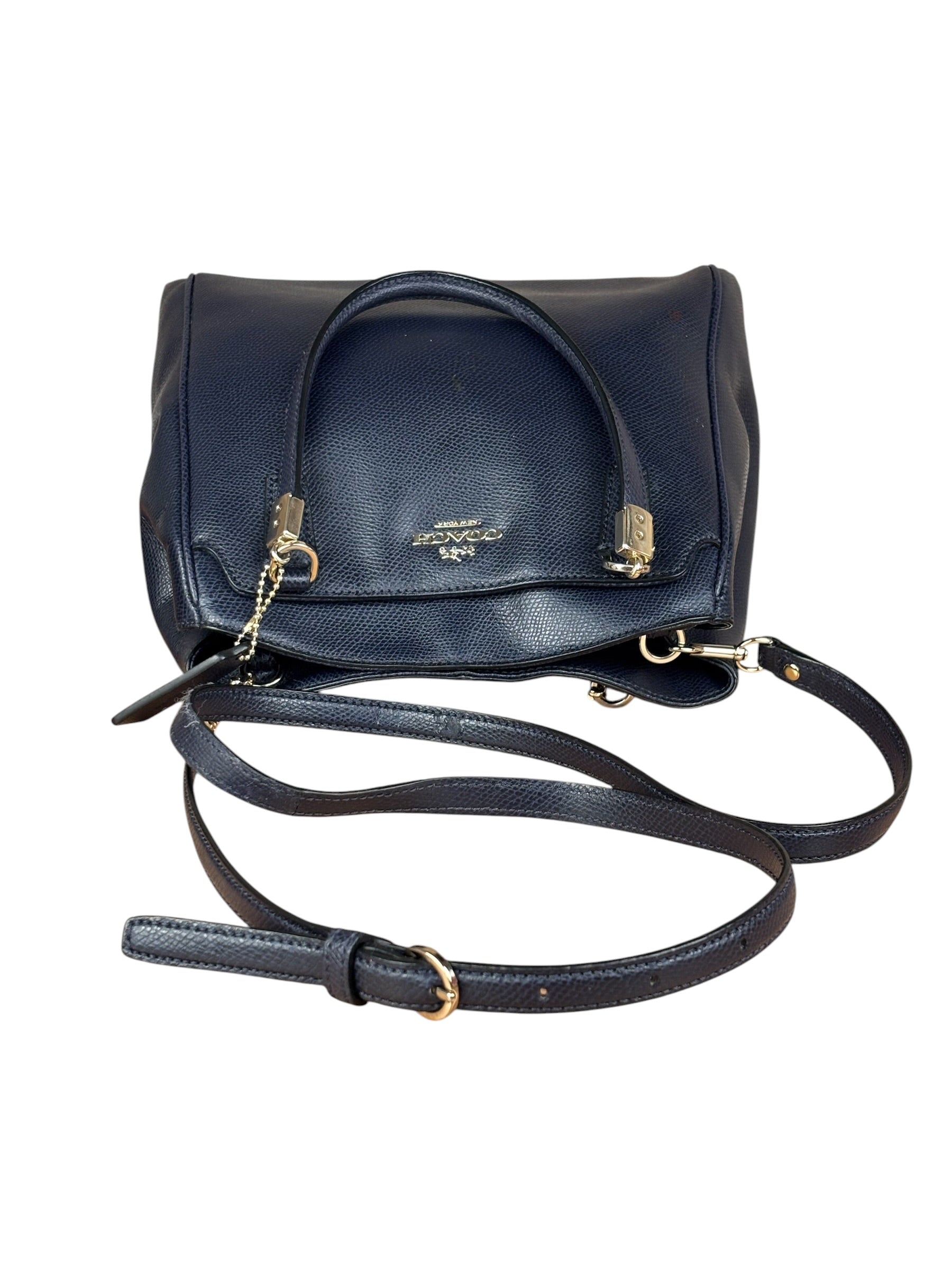 Coach Vintage Navy Leather 2Way Bag
