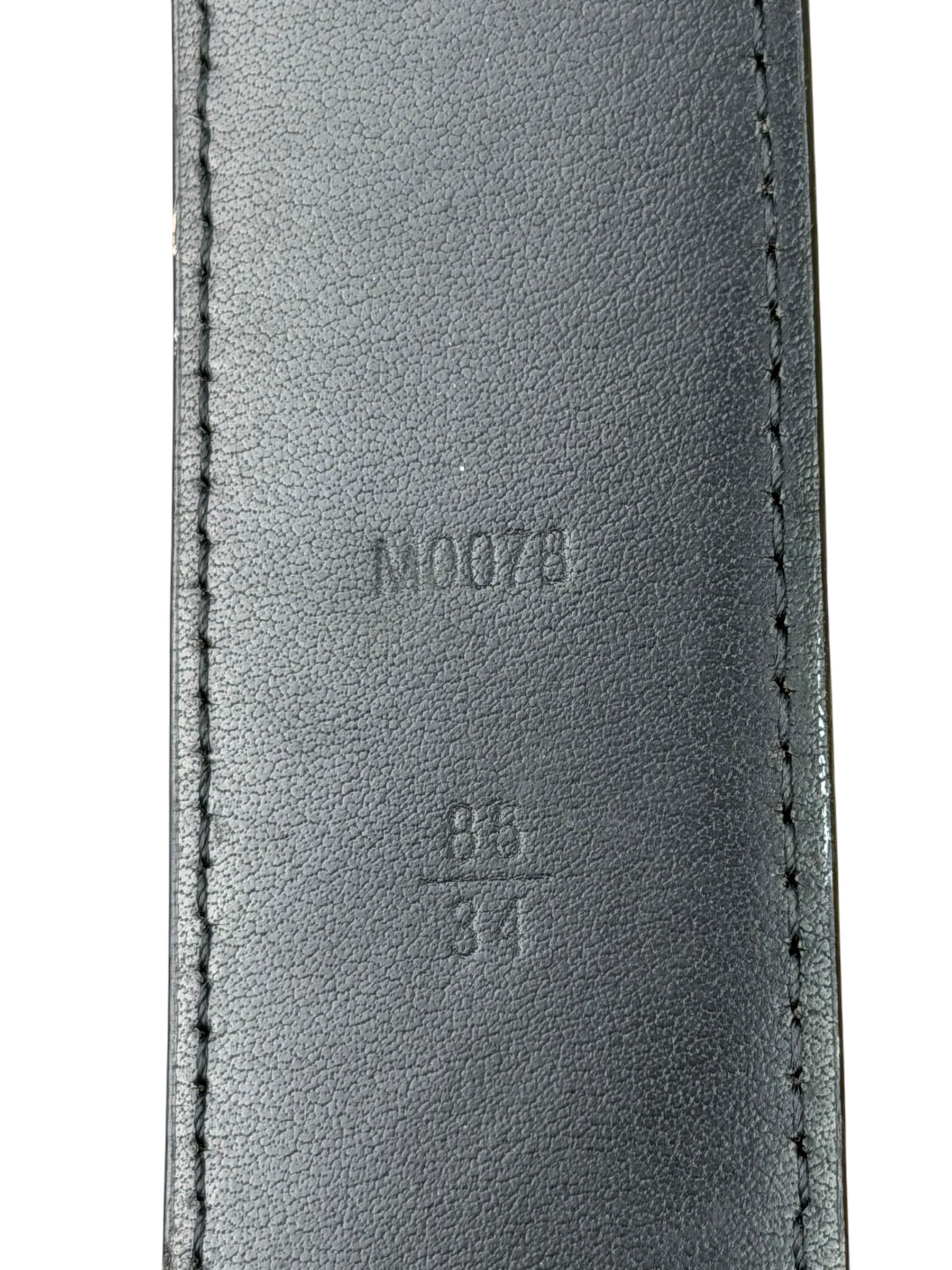 Louis Vuitton Black New Wave Belt