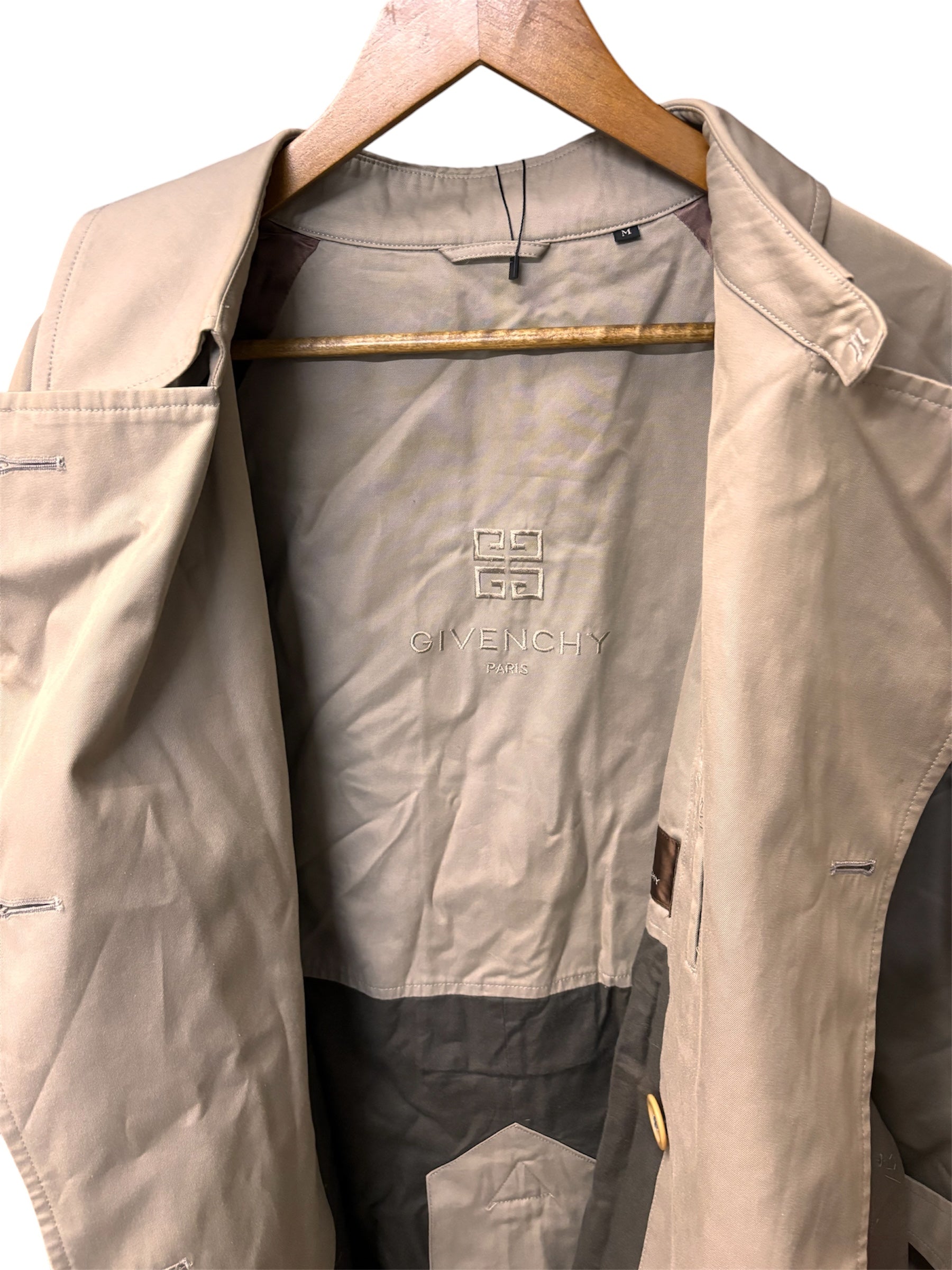 Givenchy Muted Taupe-Grey Long Coat