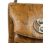 Vintage Snakeskin Top Handle Bag