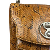 Vintage Snakeskin Top Handle Bag
