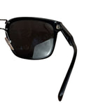 Prada Black Metal Double Bridge Sunglasses