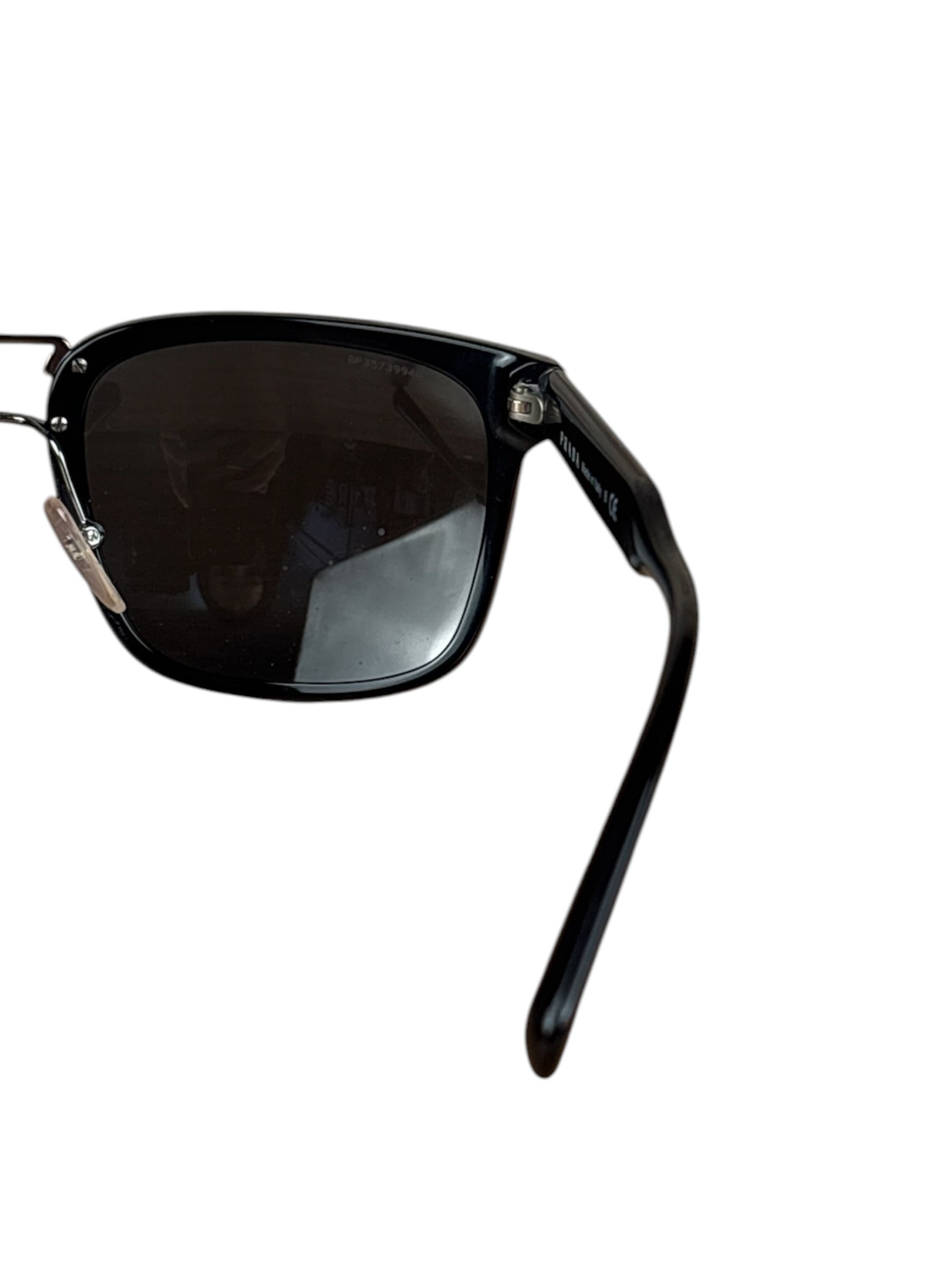 Prada Black Metal Double Bridge Sunglasses