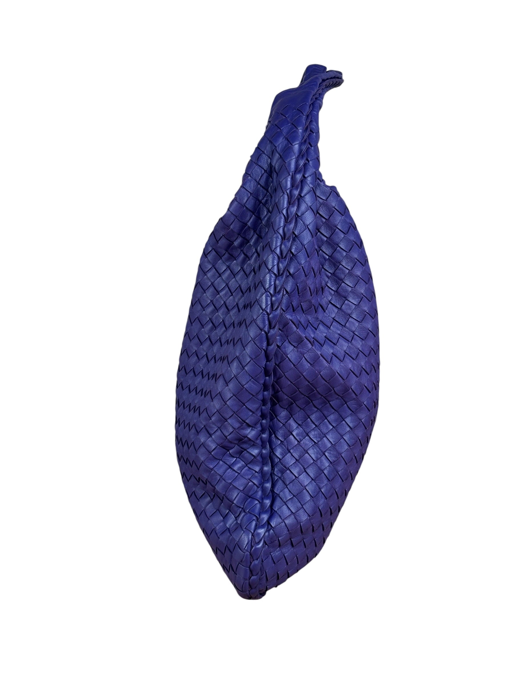 Bottega Veneta Purple Intrecciato Hobo Bag