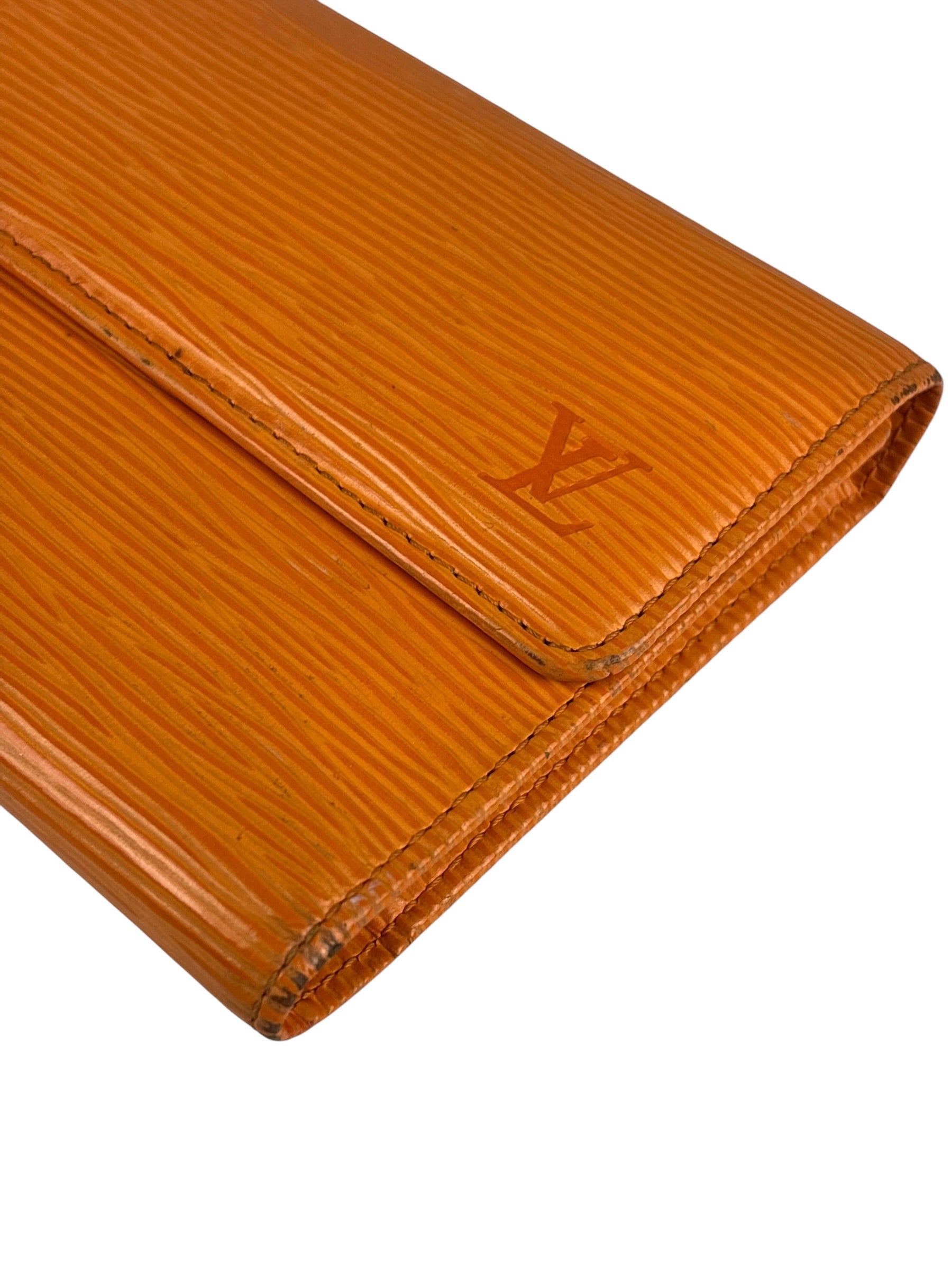 Louis Vuitton Orange Hue Epi Leather Wallet