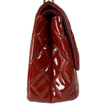 Chanel Red Patent  Quilted Double 2.55 Flap 2009