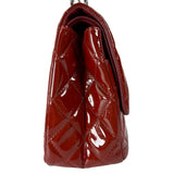 Chanel Red Patent  Quilted Double 2.55 Flap 2009