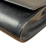 Yves Saint Laurent Black Leather Chyc Y Clutch Replacement Chain