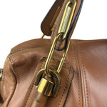 Chloe Caramel Tan Leather Paraty Medium Two-Way Bag