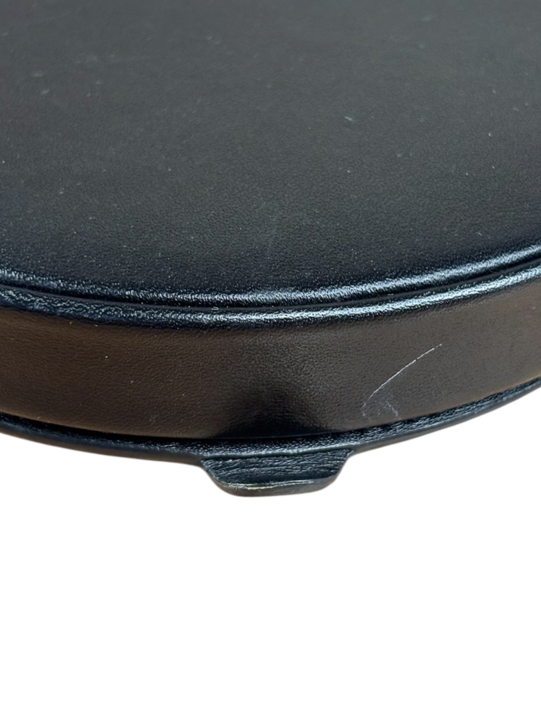 Loewe Anagram Black Leather Heel Crossbody Pochette