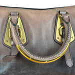 Prada Bicolor Cervo Ombre Leather Top Handle Bag