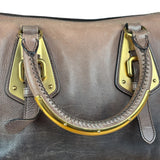 Prada Bicolor Cervo Ombre Leather Top Handle Bag