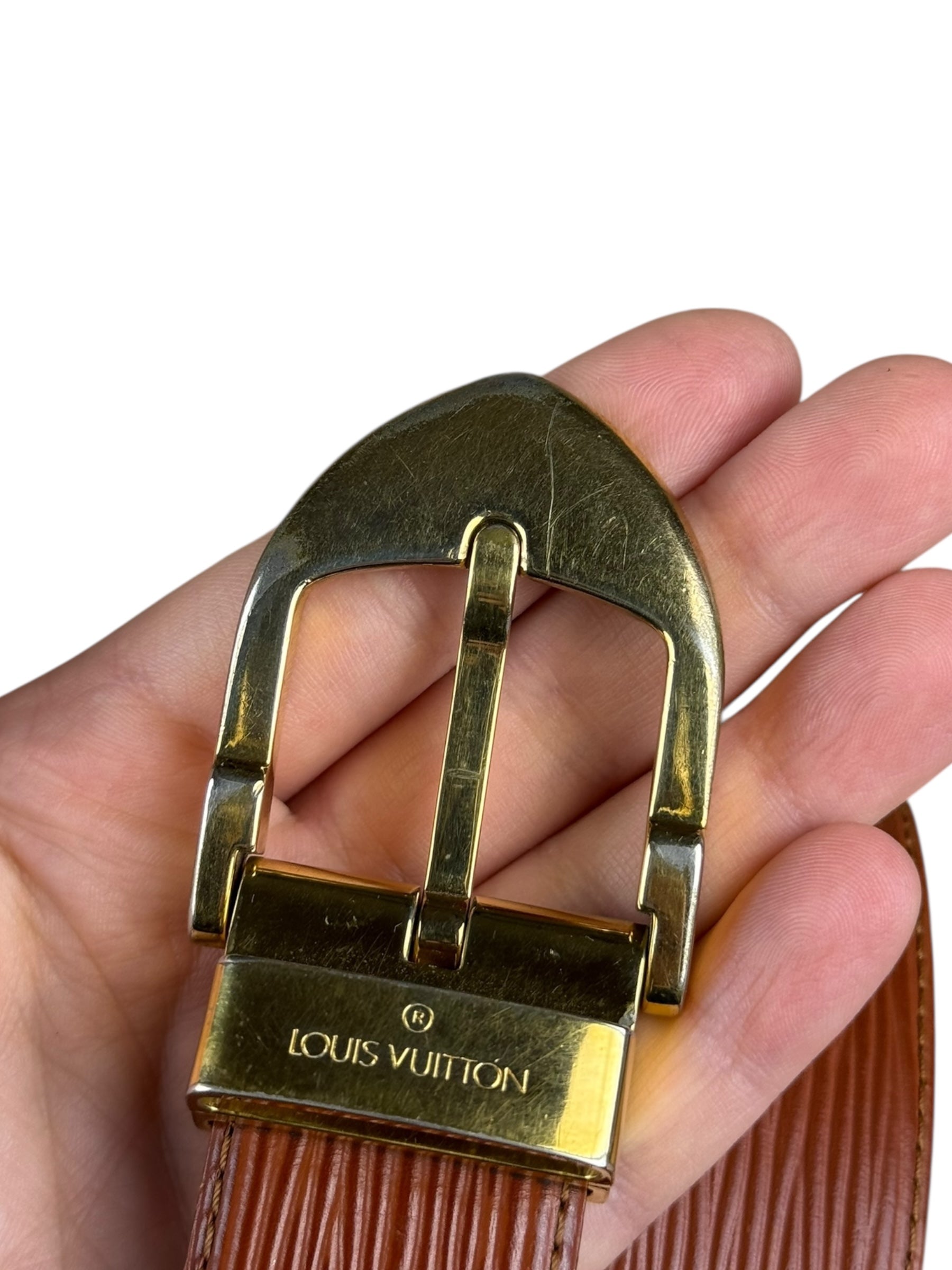 Louis Vuitton Brown Epi Belt