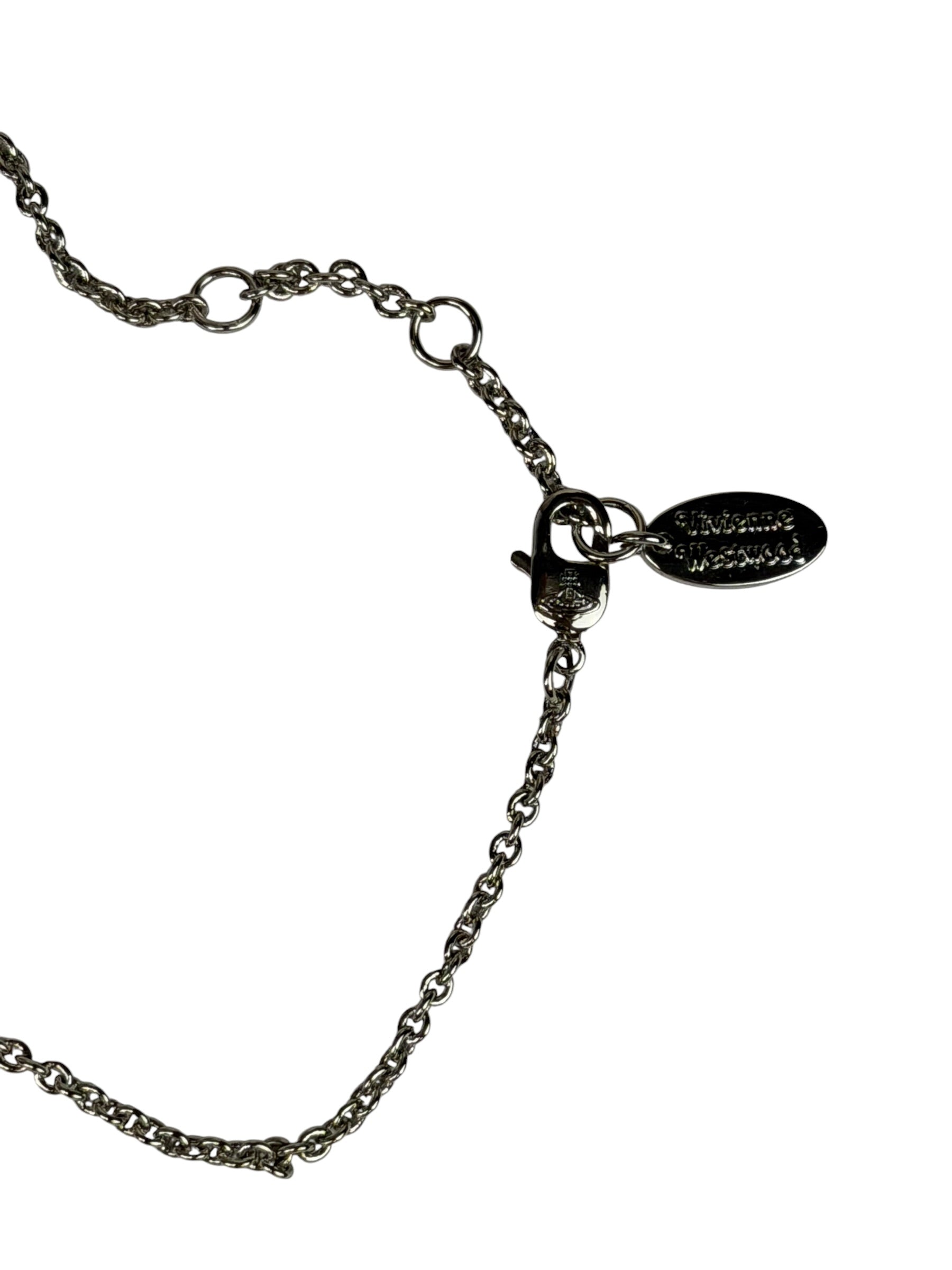 Vivienne Westwood Bas Relief Two-Tone Pendant Necklace