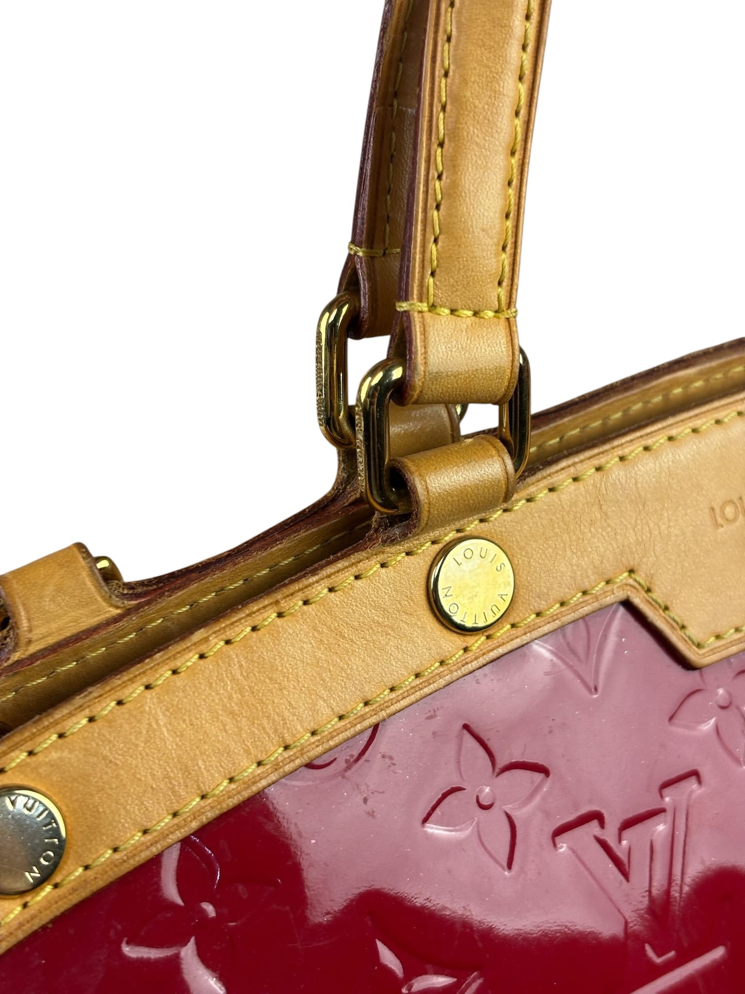 Louis Vuitton Red Vernis Brea Two-Way Bag PM